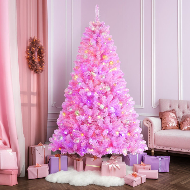Pink led christmas tree lights 2025